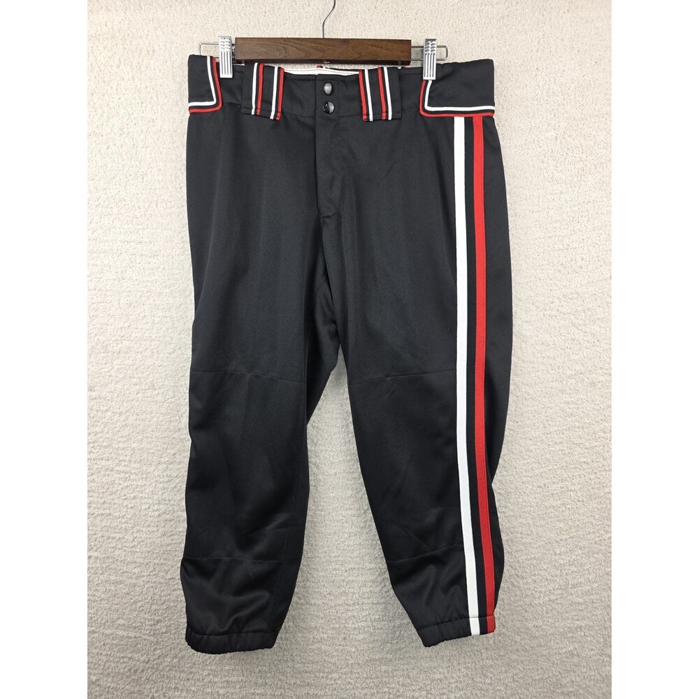 Boombah Baseball Pants Size 34 Black Red and White